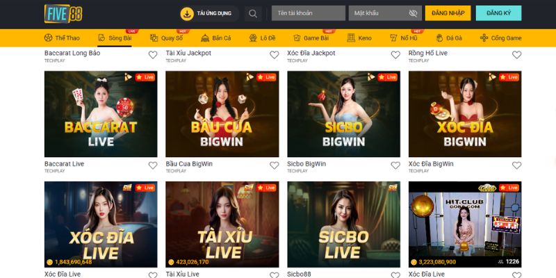 Five88 - Thương hiệu giải trí tin cậy cao